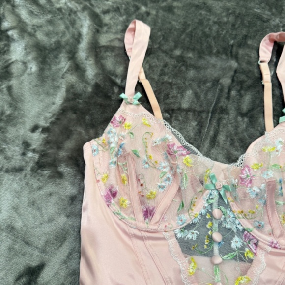 New! For Love & Lemons Midsummer Floral Bustier 31258 - Picture 8 of 15